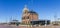 Panoama of the Havenmantsje building in the harbor of Harlingen