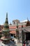 A Panom Mak sculpture and guardian figure , Wat Phra Kaew temple complex, Bangkok Thailand