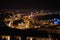 Panoram night view of Baku. Night view from Baku`s mountain park. Night panoramic view of Baku. A bird`s-eye view. Republic of A