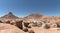 Panoram spitzkoppe group of bald granite peaks in the Namib desert of Namibia