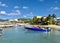 Panoram of thre beach in Philipsburg, Sint Maarten