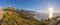 Panorama of the 12 Apostles and Lion`s Head at sunset