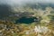 Panorama from 2000 meters altitude where you can see BÃ¢lea Lac, BÃ¢lea Lac chalet and TransfÄƒgÄƒrÄƒÈ™an road. Picture taken on