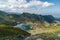 Panorama from 2000 meters altitude where you can see BÃ¢lea Lac, BÃ¢lea Lac chalet and TransfÄƒgÄƒrÄƒÈ™an road. Picture taken on