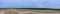 Panorama of abandoned airstrip in Crow`s landing