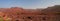 Panorama with Adrar mountain near Terjit, rocks and gorge in Mauritania