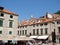 Panorama of the Adriatic coast of Croatia and views of ancient architecture in the historic part of Dubrovnik.