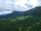 Panorama Aerial Drone View of Waikiki Beach Honolulu Hawaii USA taken from Diamond head. Resorts hotels on the white sandy beach