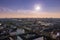 Panorama of Aerial View of Copenhagen during Sunset, Denmark