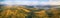 Panorama aerial View of Czorsztyn Lake and Beskids hills