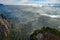 Panorama Aerial view Drone shot of Beautiful scenery landscape sunlight in the morning