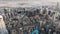 Panorama and aerial view of Dubai city in winter. United Arab Emirates. January 2019