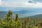 Panorama aerial view from Megantic Mount, Canada.