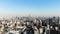 Panorama Aerial View of Shanghai skyline on a sunny day.