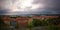 Panorama aerial view to Goteborg from Masthugg church viewpoint, Goteburg, Sweden