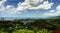 Panorama aerial view to Port of Spain, Trinidad and Tobago