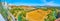 Panorama of the agricultural lands of Arcos, Spain