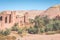 Panorama of Ait Ben Haddou Casbah near Ouarzazate city in Morocco, Africa.