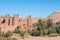 Panorama of Ait Ben Haddou Casbah near Ouarzazate city in Morocco, Africa.