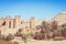 Panorama of Ait Ben Haddou Casbah near Ouarzazate city in Morocco, Africa.