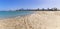 Panorama of Al Mamzar beaches in Dubai