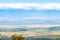 panorama of Alazan Valley from Bodbe in Kakheti