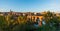 Panorama of Albi and the old bridge in autumn, in the Tarn, in Occitanie, France