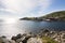 Panorama along the coast of Niksund in Norway