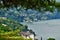 Panorama on the alpine hills above Lake Como, Pognana Lario, Lombardy, northern Italy.