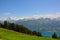 Panorama with alpine meadow from Niederhorn