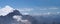 Panorama of Alpine mountins