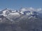 Panorama of Alps from Klein Matterhorn in Switzerland