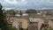 Panorama of amazing historical building of Zagreb from the top, view on roofs