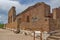 Panorama of Amphitheater in Roman Odeon, Patras, Peloponnese, Greece