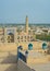 Panorama of an ancient city of Khiva, Uzbekistan