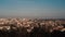 Panorama of the ancient city of Rome, Italy. Camera moving right.