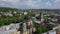 Panorama of the ancient city. The roofs of old buildings. Ukraine Lviv City Council, Dominican Church, Town Hall, the