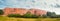 Panorama of the ancient Red Fort in Agra. India