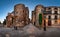 Panorama of Ancient Roman Gate and Placa Nova in the Morning, Ba