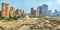 Panorama of ancient Serapeum ruins, Alexandria, Egypt