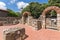 Panorama of Ancient Sozopol ruins and the church of St. George