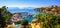 Panorama of the Antalya Old Town port, Turkey