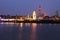 Panorama of Antwerp across Scheldt River