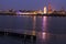 Panorama of Antwerp across Scheldt River