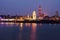 Panorama of Antwerp across Scheldt River