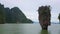 Panorama of Ao Phang Nga national park - James Bond and Ko Tapu Islands, Thailand