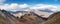 Panorama of the Apennines mountains in central Italy, Abruzzo.