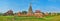 Panorama of archaeological landmarks of Ava, Myanmar