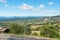 Panorama of the Ardeche mountains.