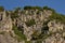 Panorama from the area of â€‹â€‹Rusenski Lom Nature Park with high vertical limestone cliffs